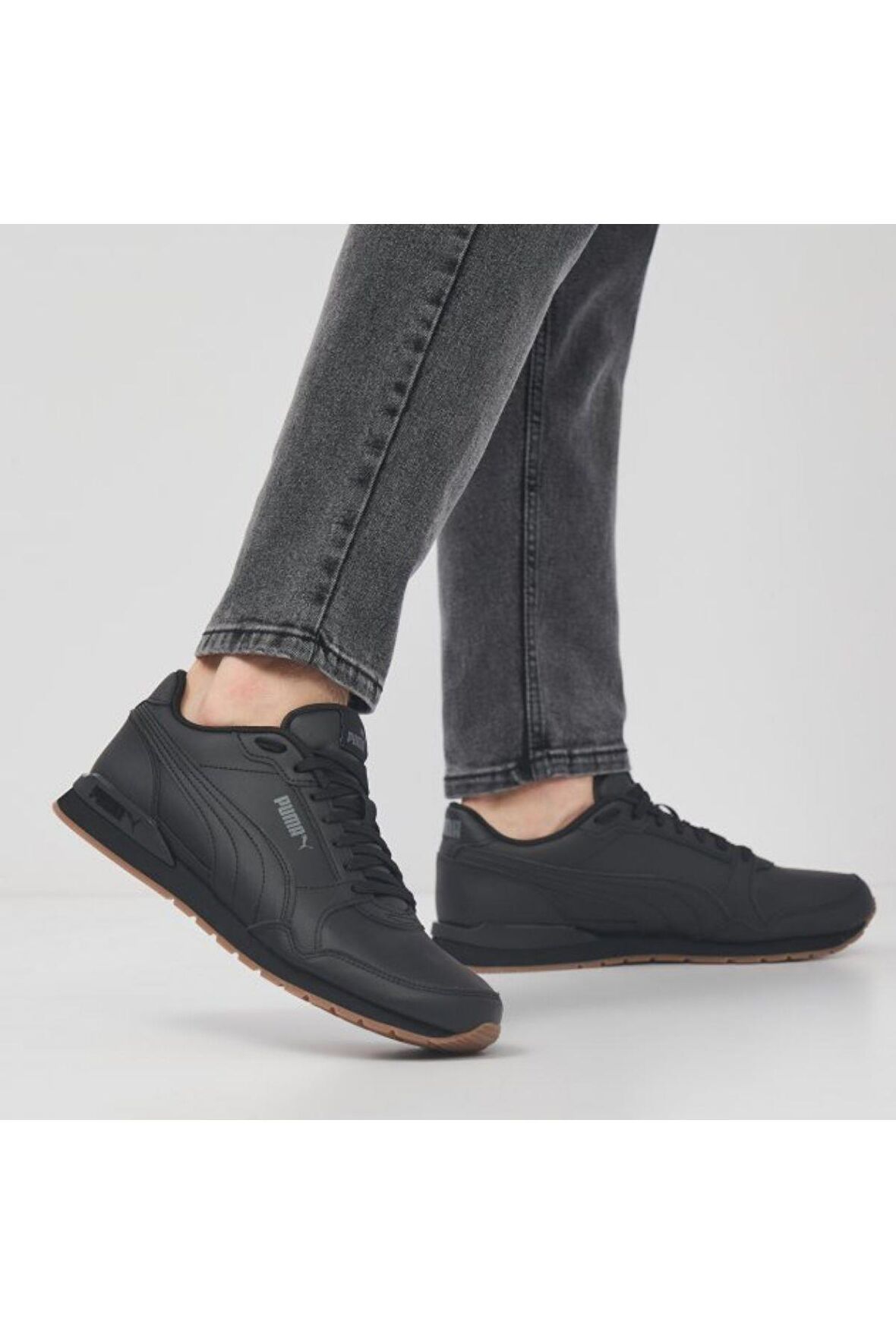 Puma Erkek Siyah Kauçuk Taban St Runner V3 L Günlük Spor Ayakkabı VO38485504 