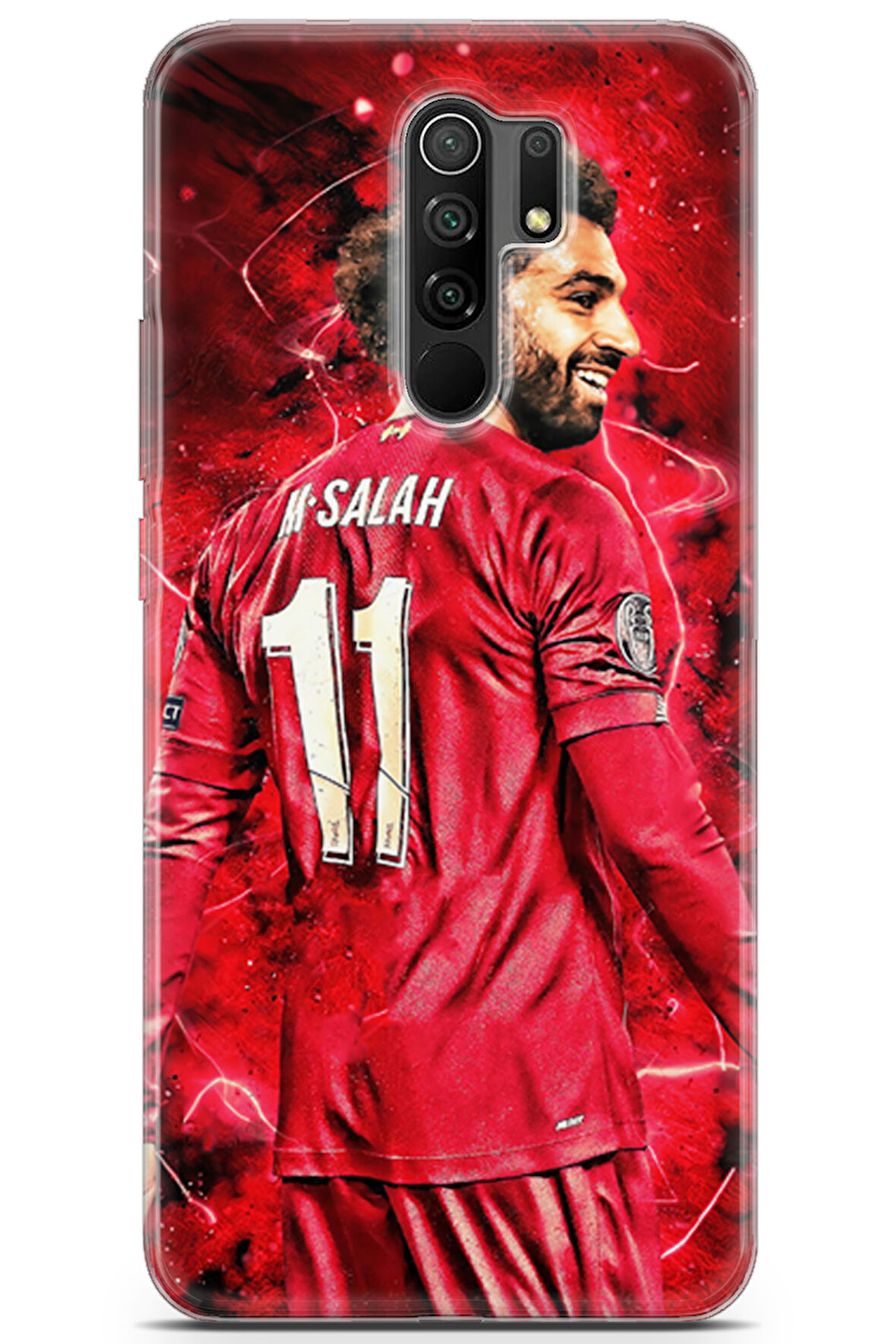 Xiaomi Redmi 9 uyumlu Futbol 3 HD Koruma Mohamed Salah