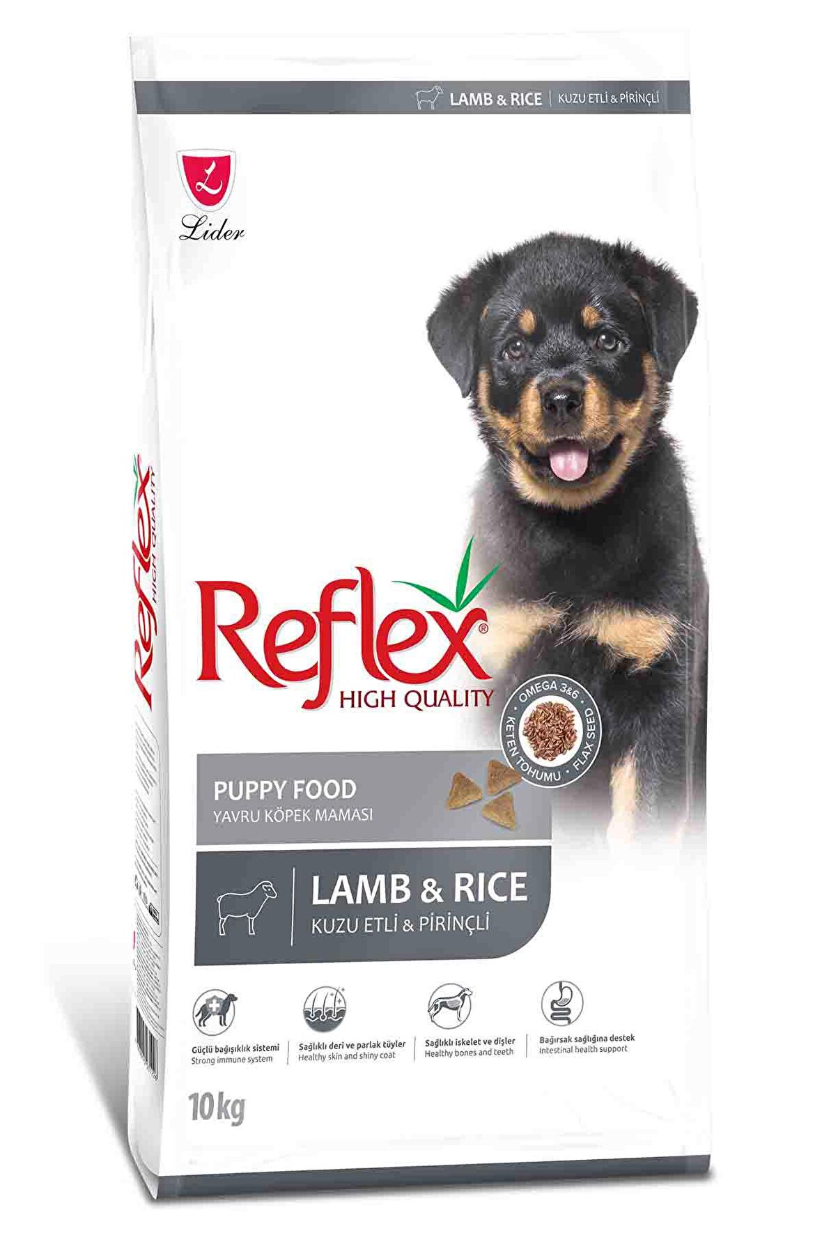 Reflex kuzu etli pirinçli yavru köpek maması 10kg kuzulu lamb rice puppy kuru köpek maması