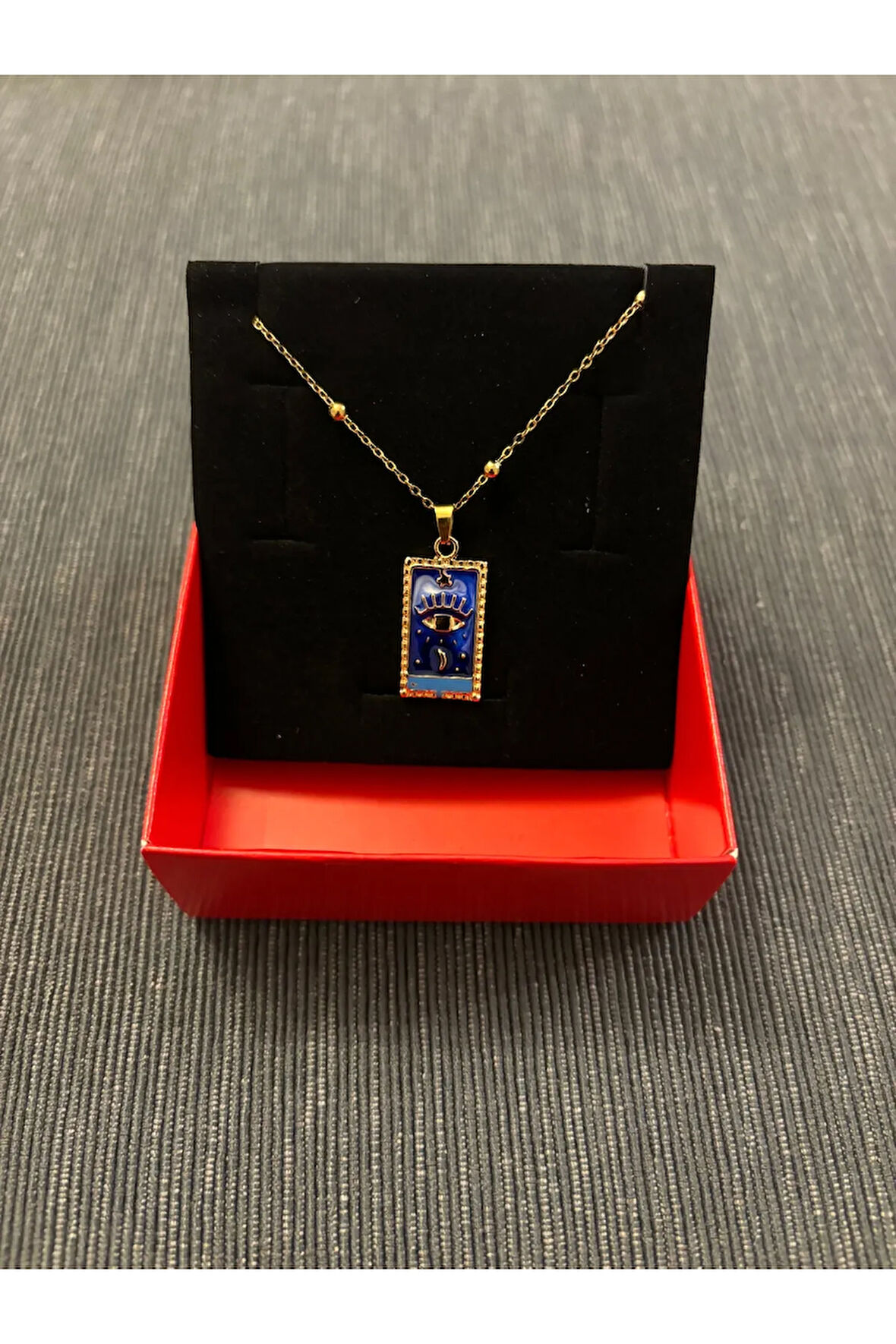GOLD RENK ÇELİK TAROT KOLYE