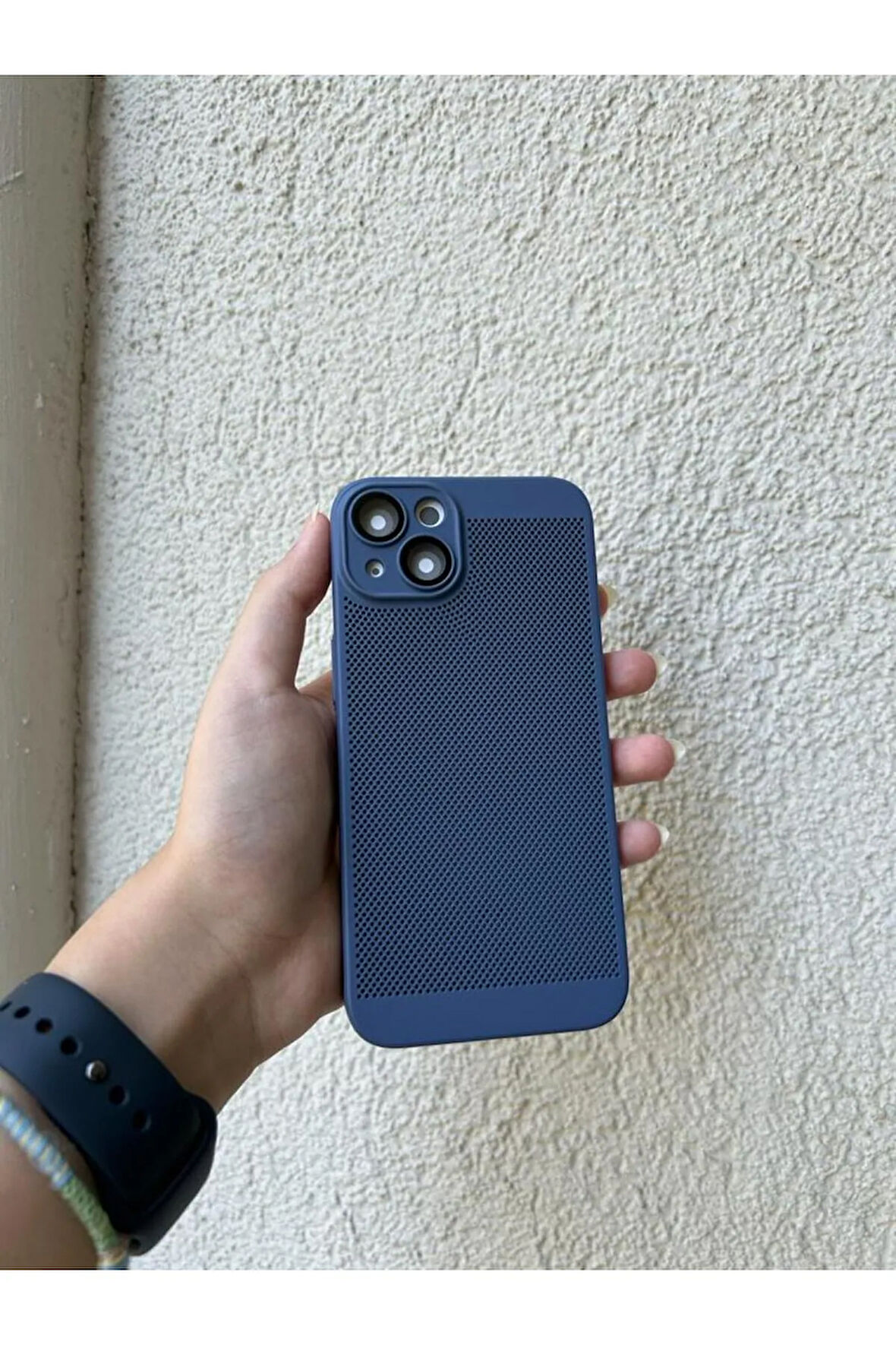 İPHONE 13 UYUMLU SERT ARKA IZGARALI KAMERA KORUMALI KILIF