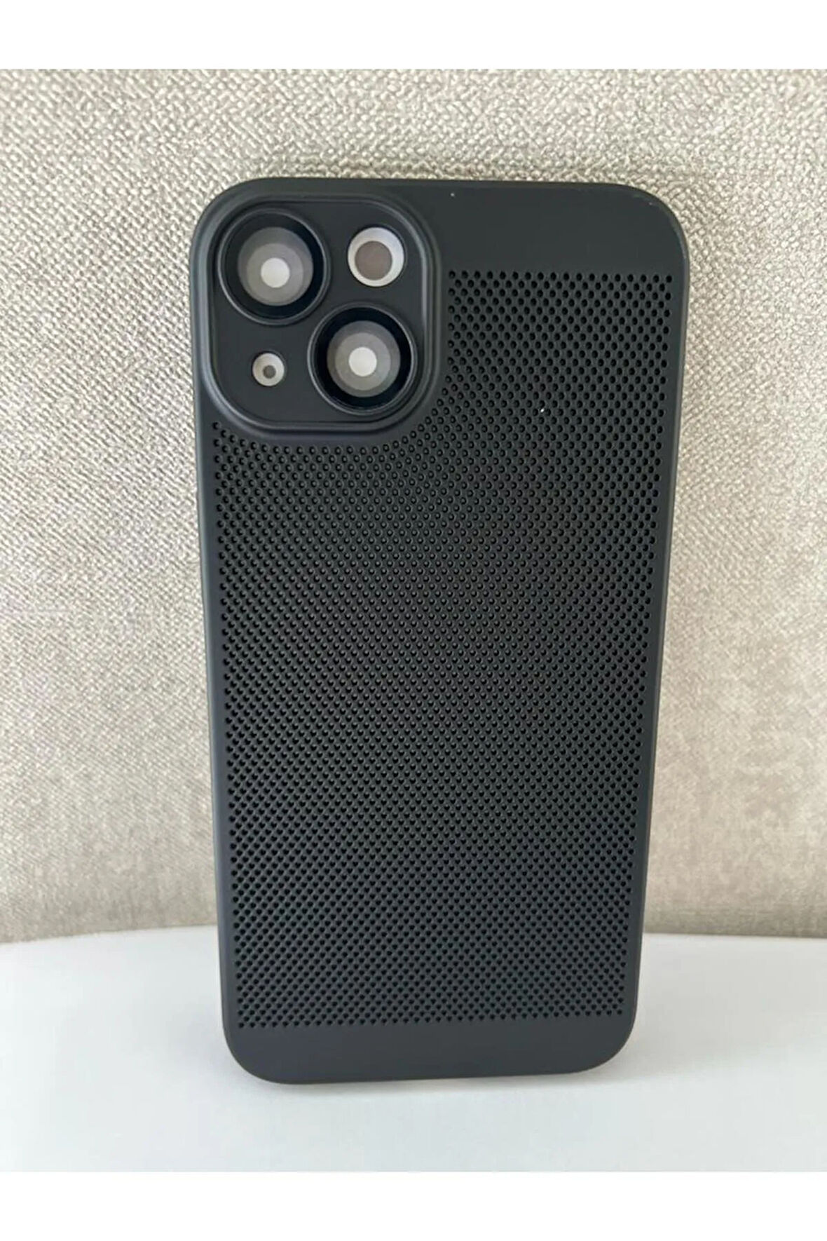 İPHONE 13 UYUMLU SERT ARKA IZGARALI KAMERA KORUMALI KILIF