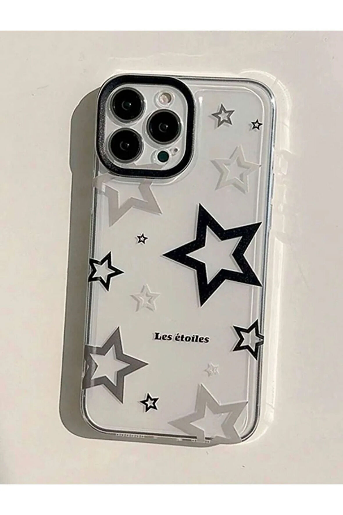 İPHONE 15 PRO UYUMLU YILDIZ TEMALI SİLİKON KILIF
