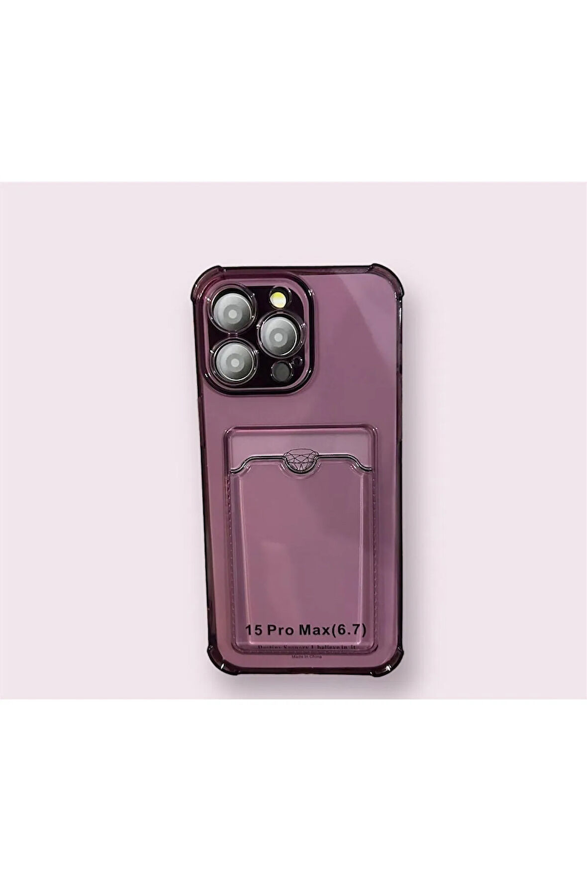 İPHONE 15 PRO MAX UYUMLU KARTLIKLI SİLİKON KILIF