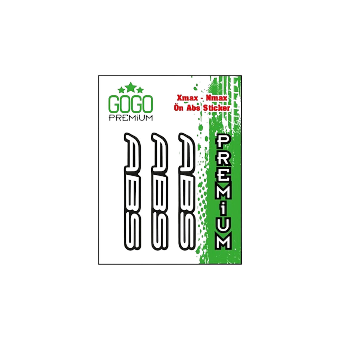 Gogo Damlasız Sticker Ön Abs Üçlü