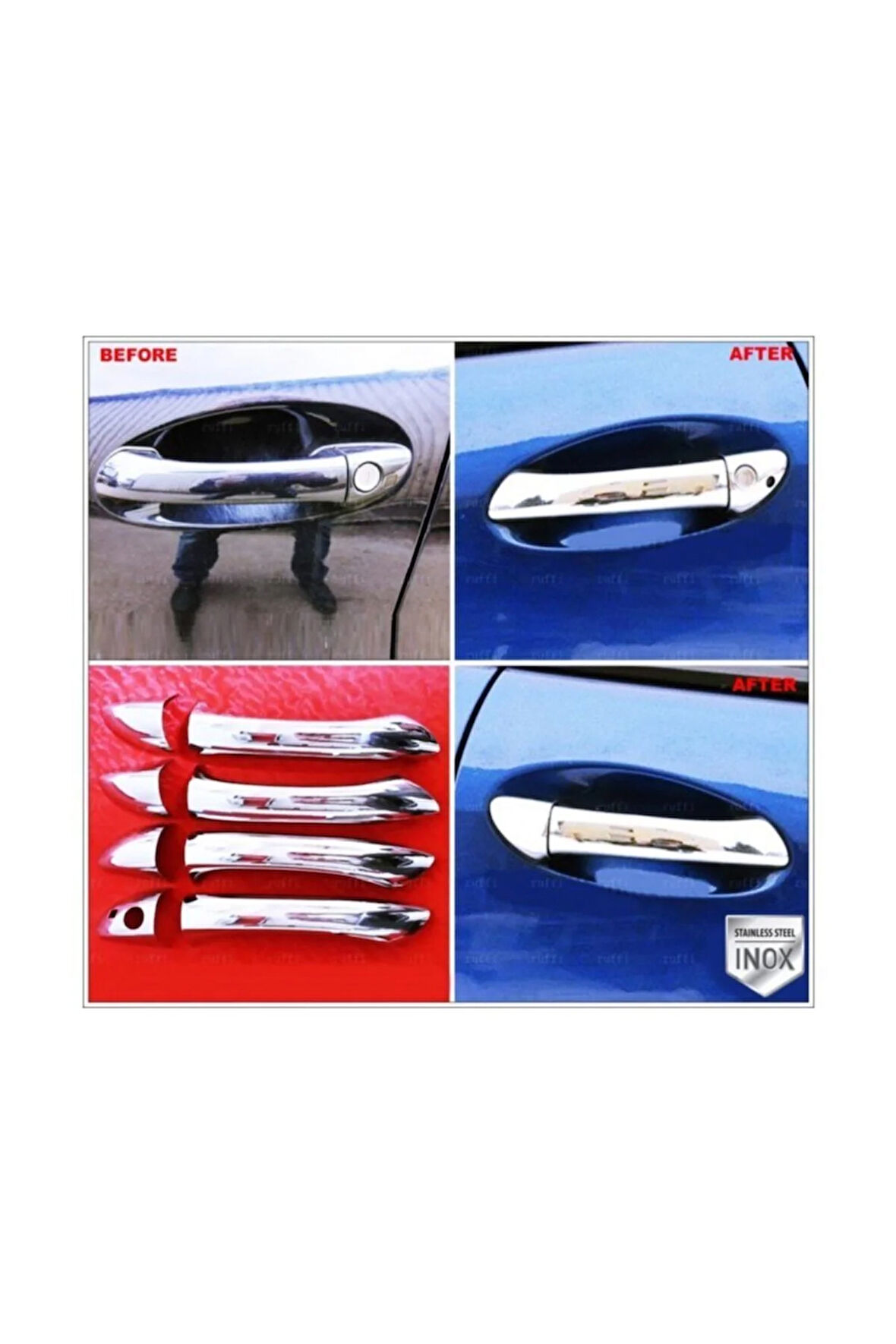 M. Benz C Klasse W203 Krom Kapı Kolu 4 Kapı 2000-2007 P. Çelik
