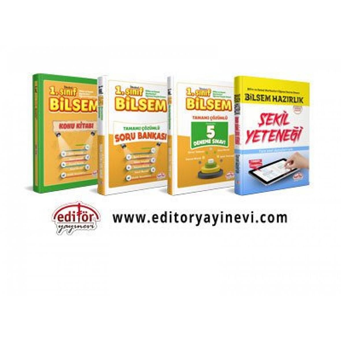 1. Sınıf Bilsem Hazırlık Kitapları Seti 4 Lü Set