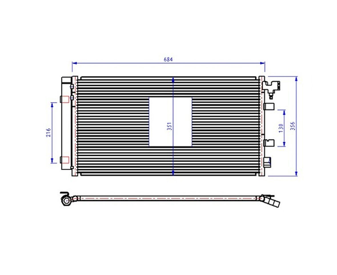 RADYATÖR KLİMA FLU 1.5 DCI 12->