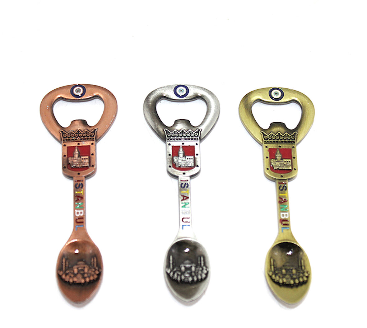 İstanbul Temalı Metal Magnet Ve Açacak Kaşık Tasarımlı