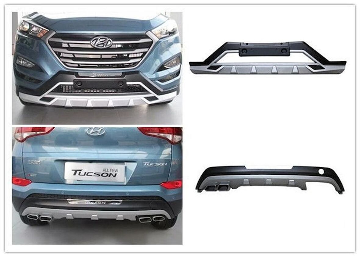 Hyundai tucson ön arka tampon koruması difüzör 2015 / 2018