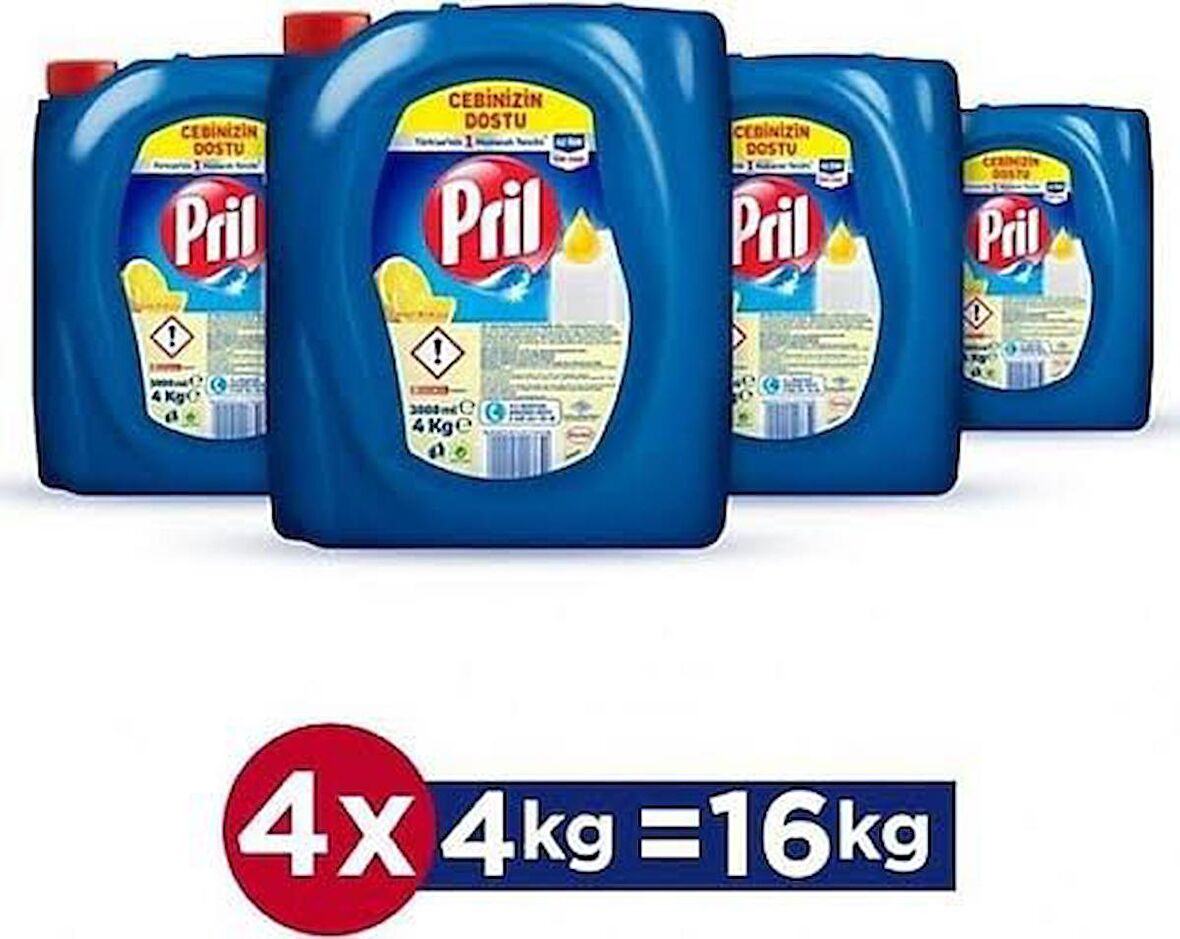 Pril 4x4 kg Elde Yıkama Deterjanı