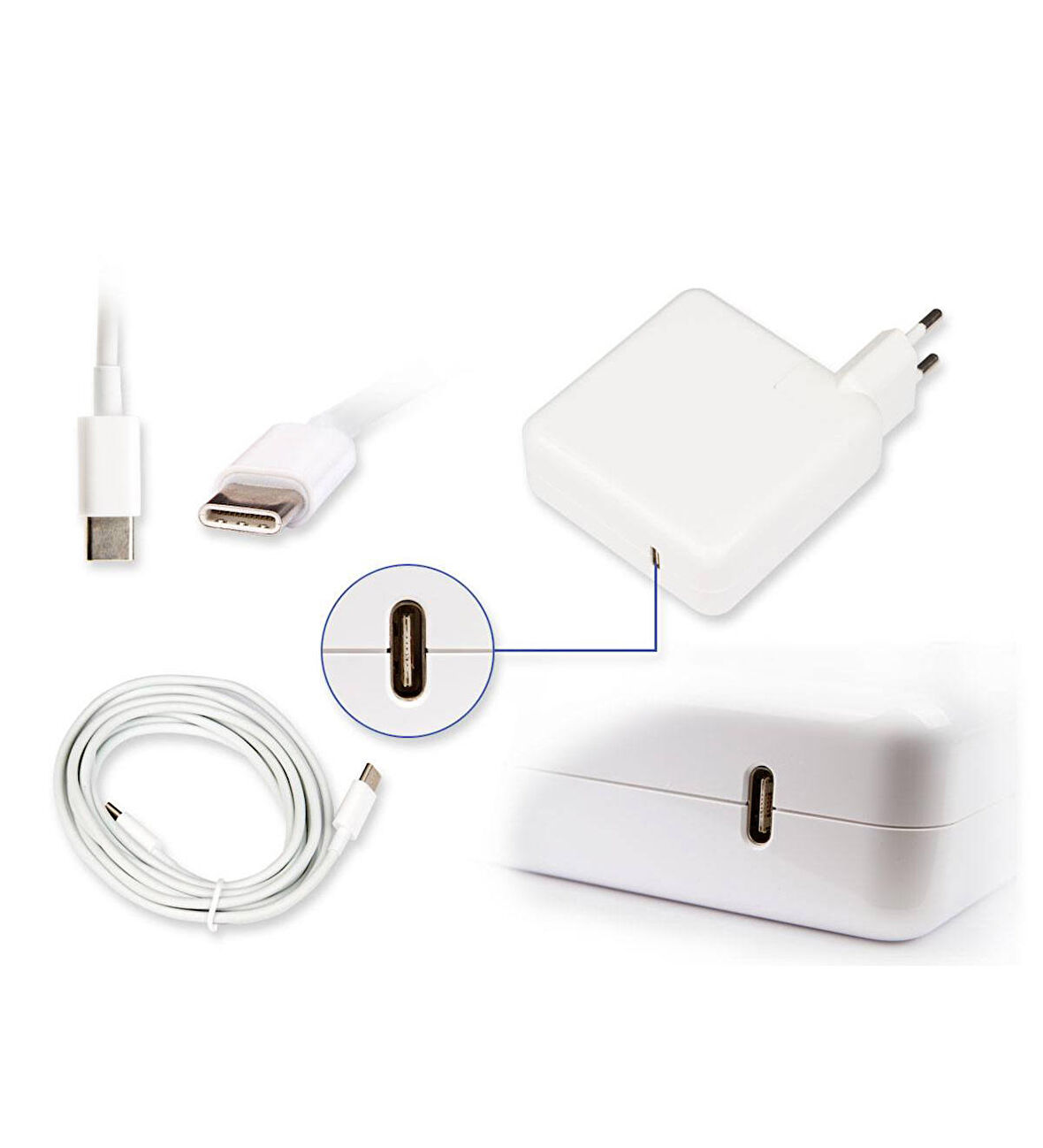 Apple MacBook Pro MPXU2TU/A Notebook Adaptör Laptop Şarj ( Apple Uyumludur.)