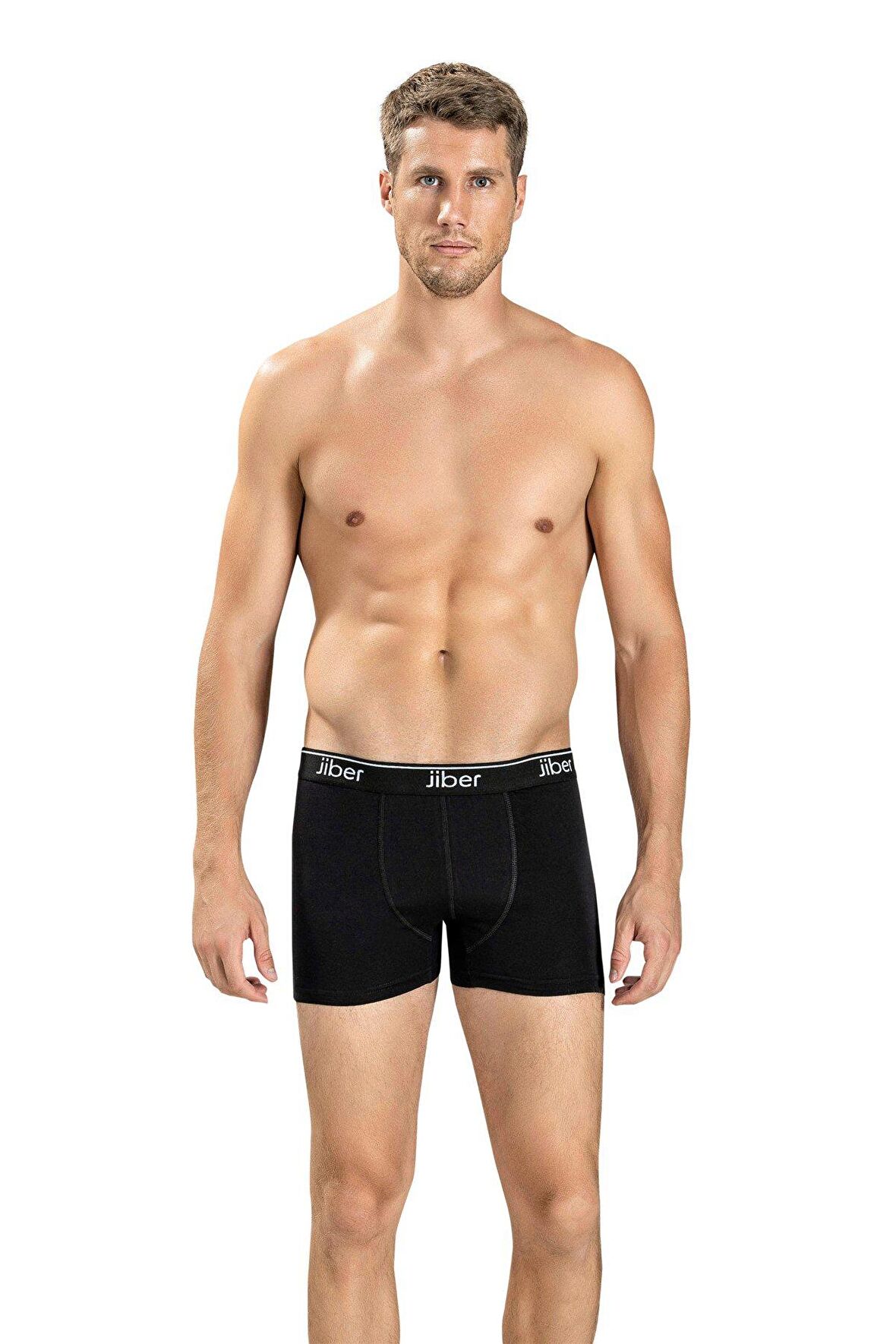 Erkek Siyah Likralı Boxer 156