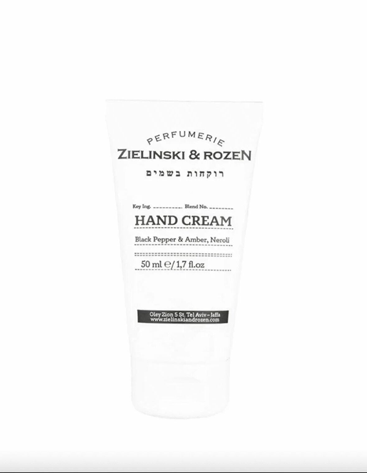 Hand Cream Black Pepper , Amber , Neroli 50 Ml