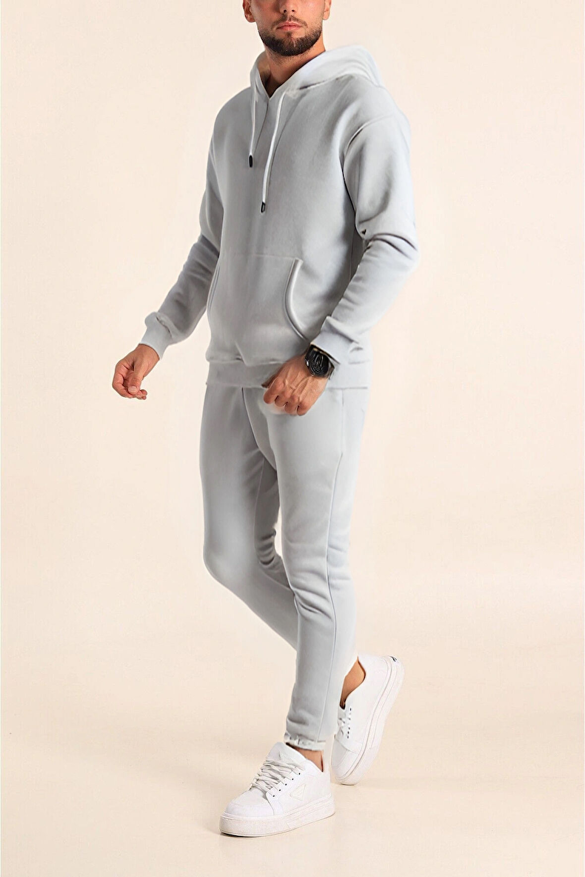 Unisex Oversize Eşofman Takımı 3 İplik Şardonlu – Kışlık