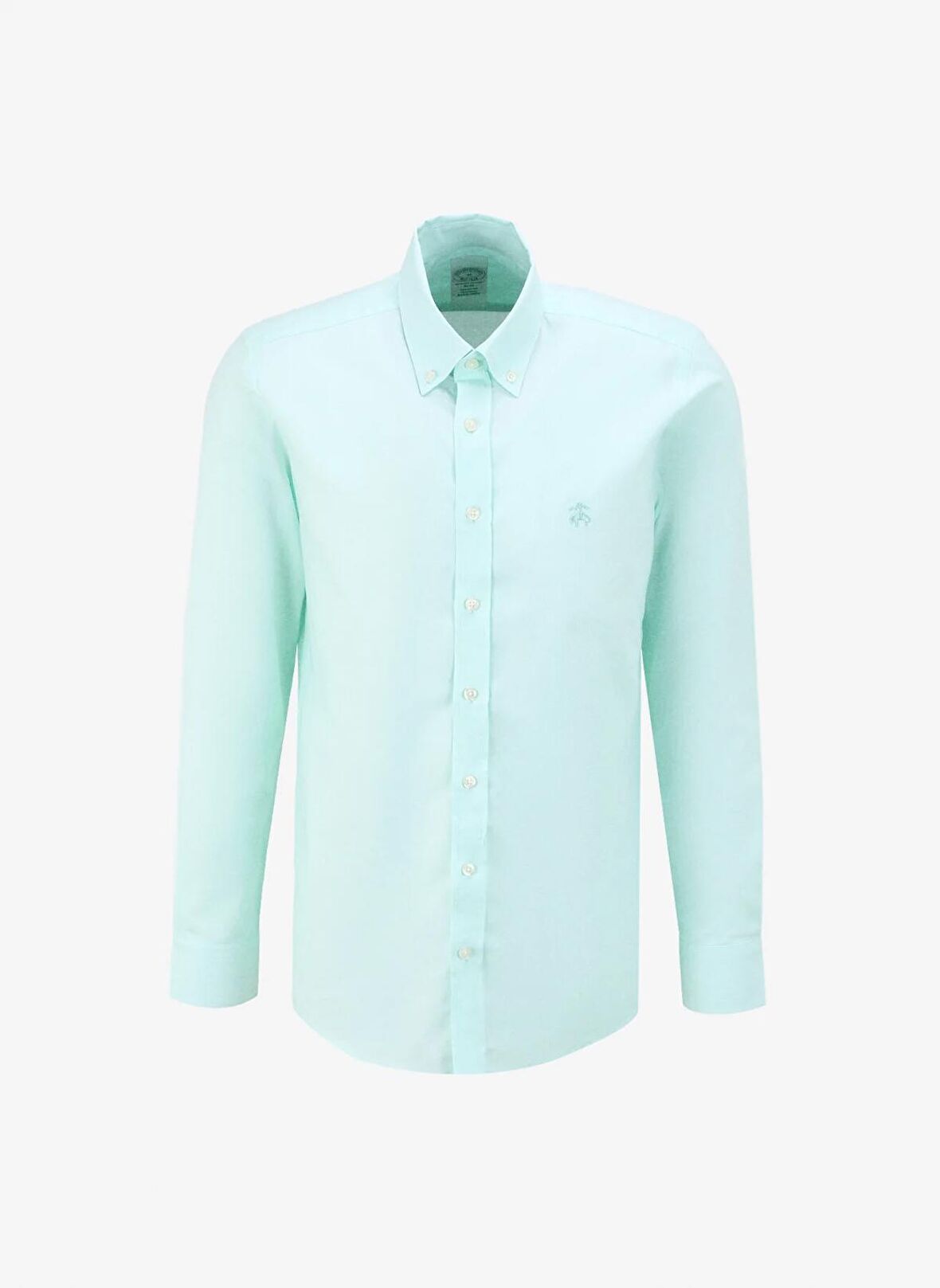 Brooks Brothers Slim Fit Düğmeli Yaka Mint Erkek Gömlek BBSS24MSH006