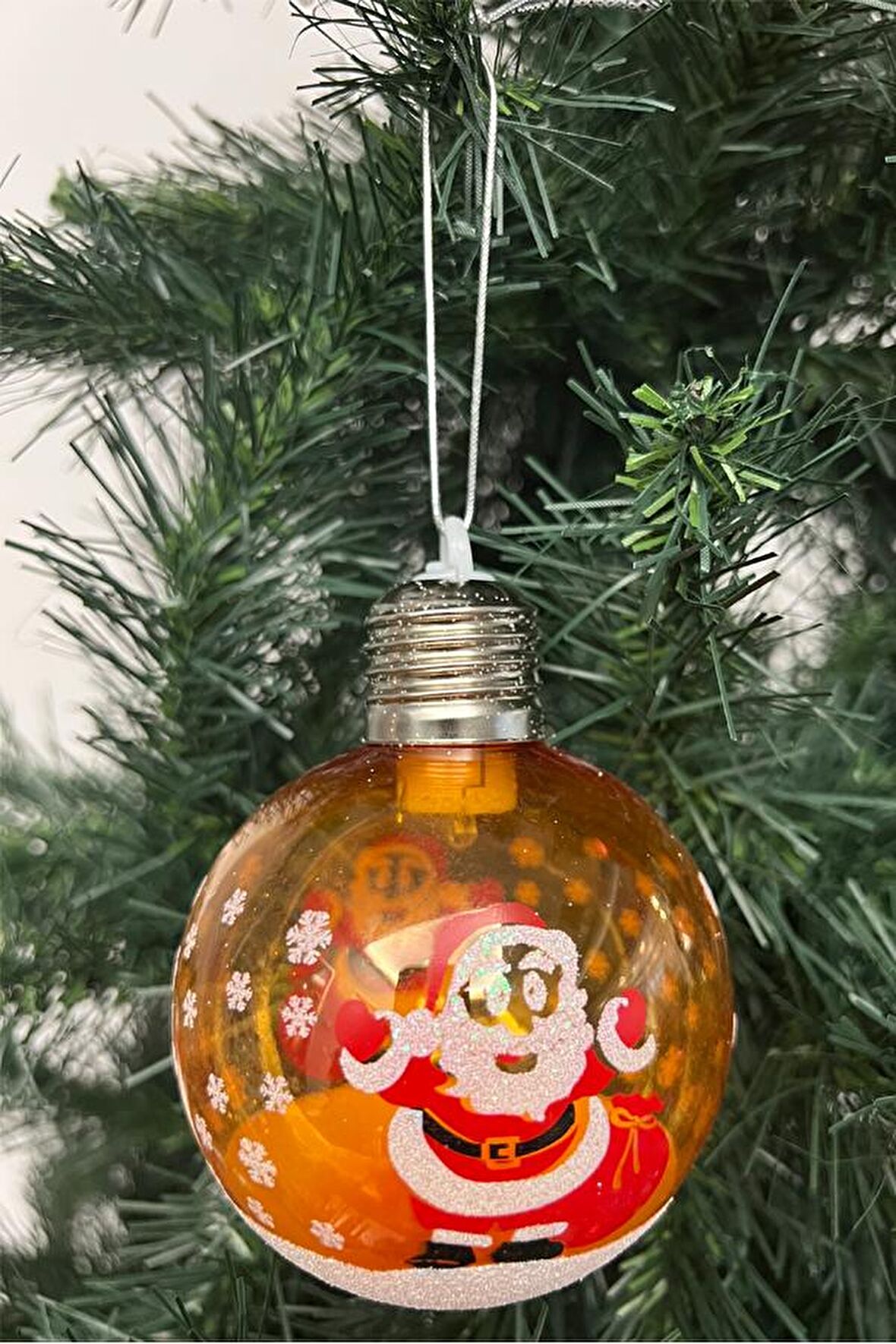 Walke Yılbaşı Ağaç Sarı Işıklı Ampul Süs