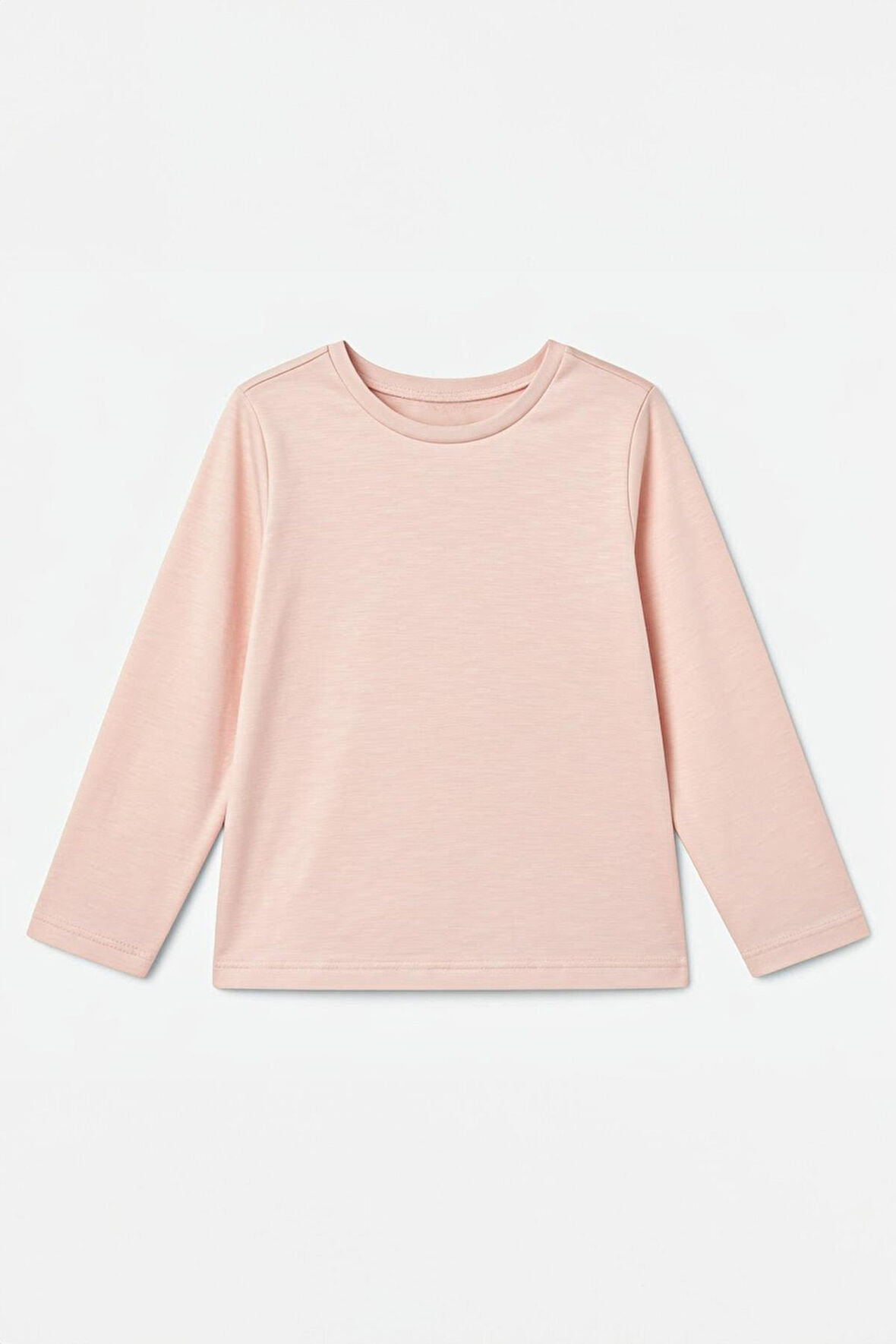 %100 Pamuklu Kız ve Erkek Çocuk  Unisex Uzun Kollu Basic Tshirt Yavru Ağzı