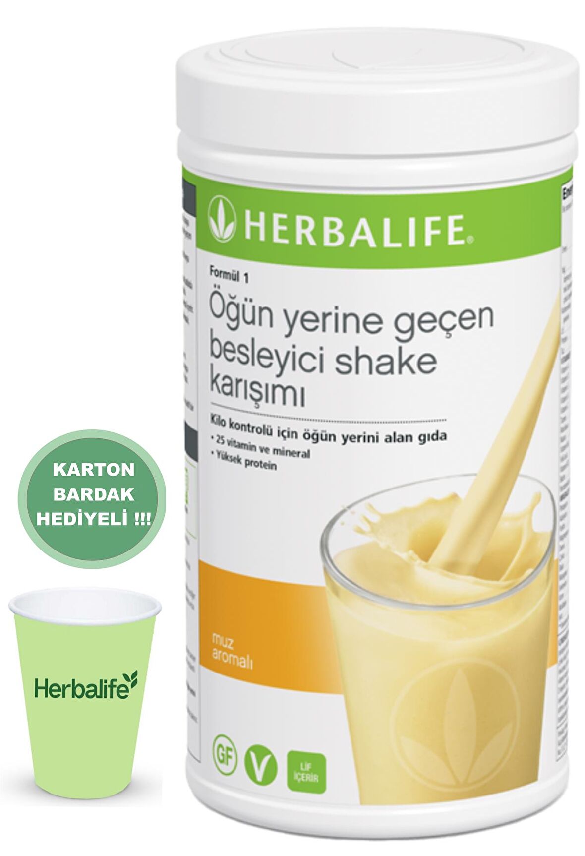 Muzlu Formül 1 Besleyici Shake Karışımı Muz Aromalı 500 g