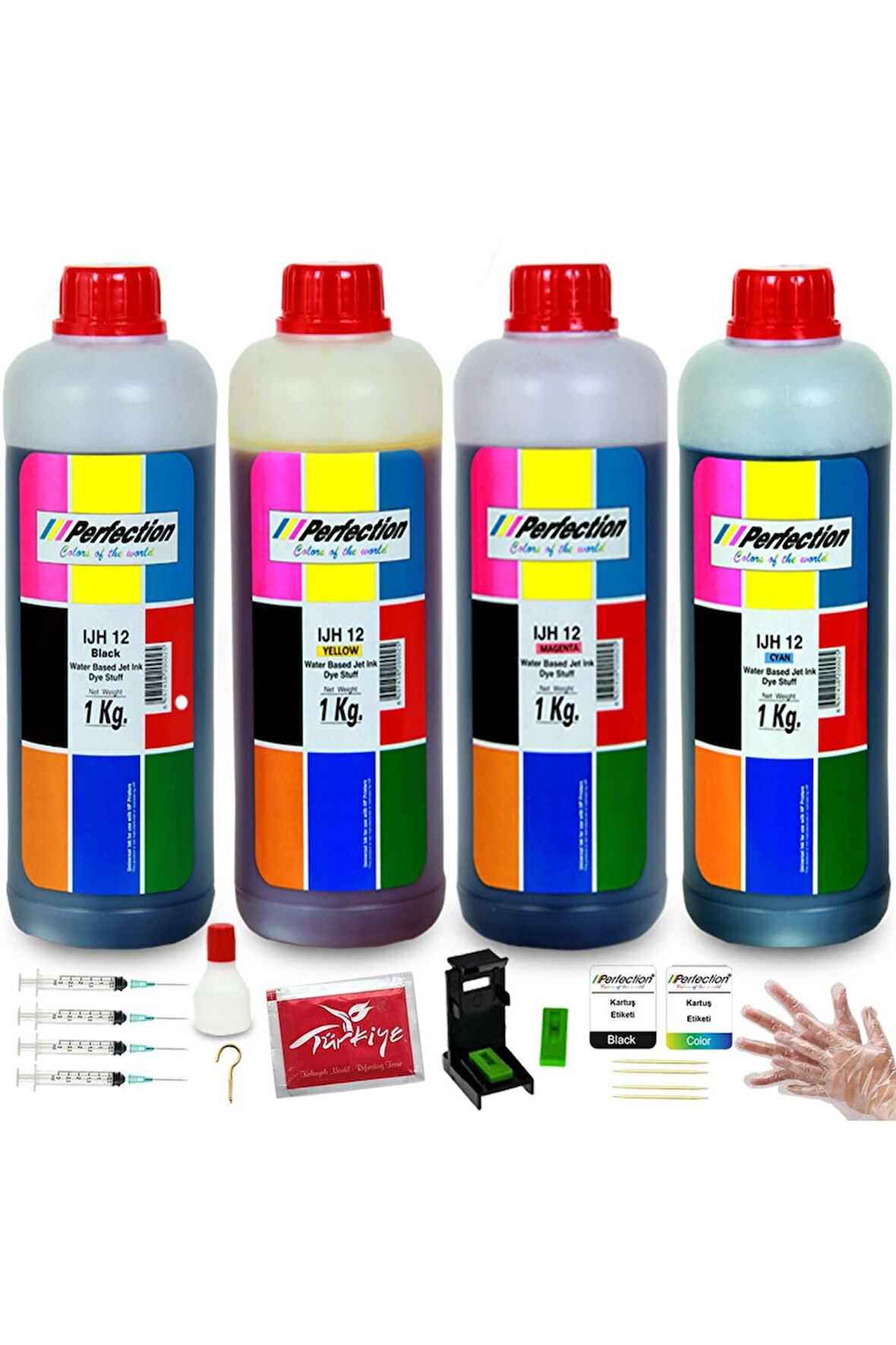 Canon E414/404/484/e474 Uyumlu Mürekkep 4 X 1 Kg.