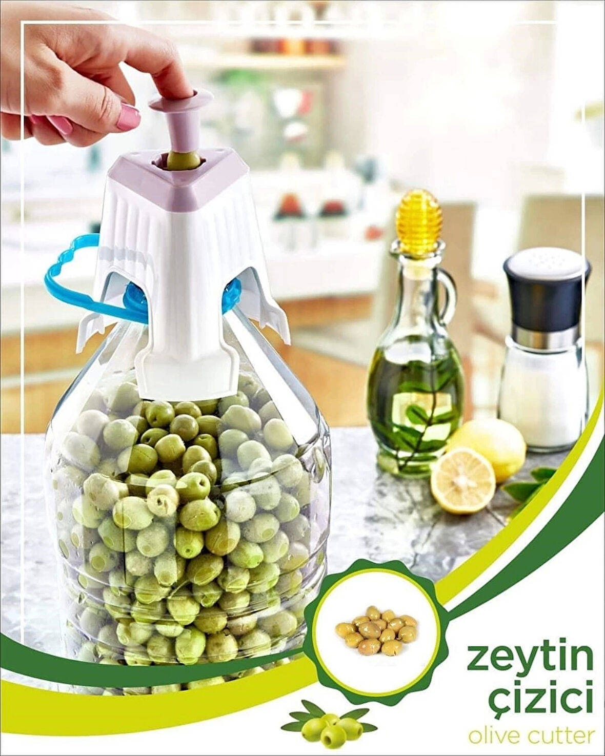 Kolay Zeytin Dilme Çizme Aparatı Pratik Kolay Zeytin Çizici Alet (4172)