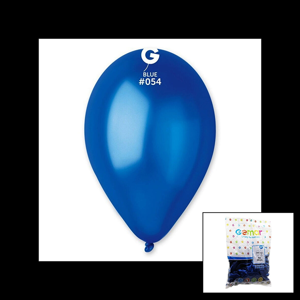 GM-110-36-54 METALİK - MAVİ BALON 11&amp;apos;&amp;apos; - 28CM - 100 PARÇA (4172)