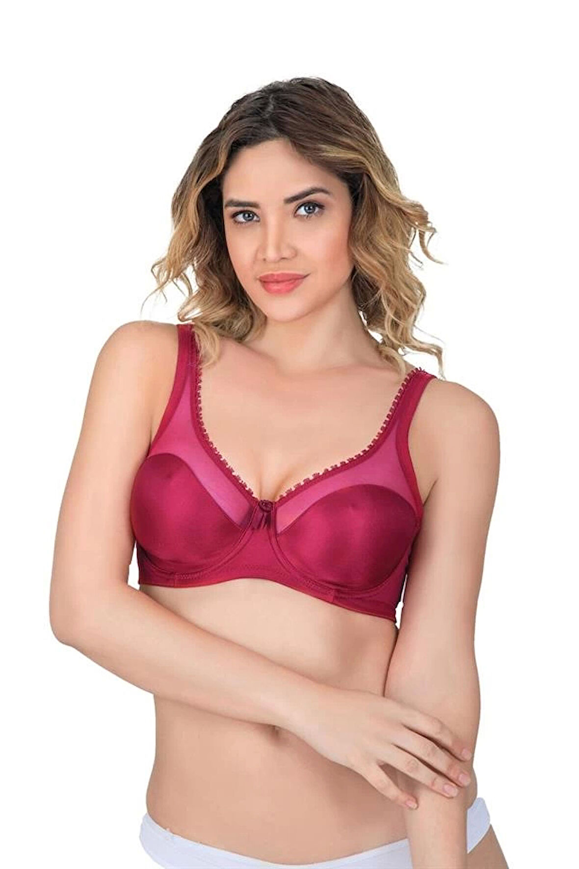 Bordo Emay 169 C Basic Balenli Toparlayıcı Sütyen
