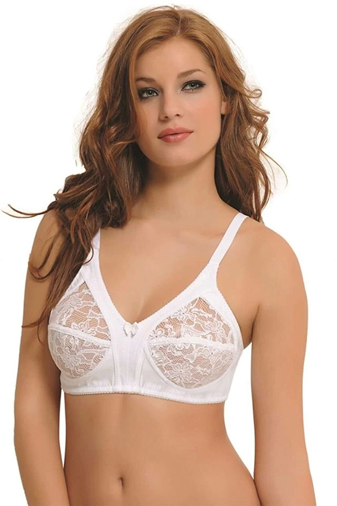 Beyaz Emay 145 D Dantelli Toparlayıcı Sütyen
