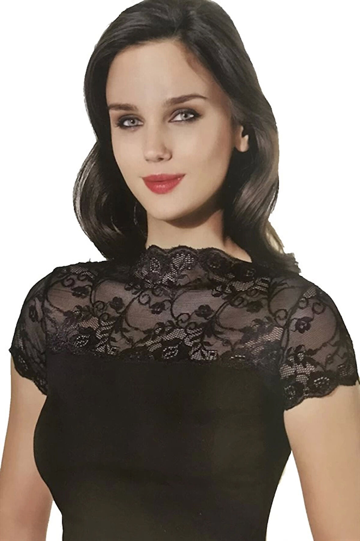 Şahinler Bayan Likralı Dantelli Atlet B624