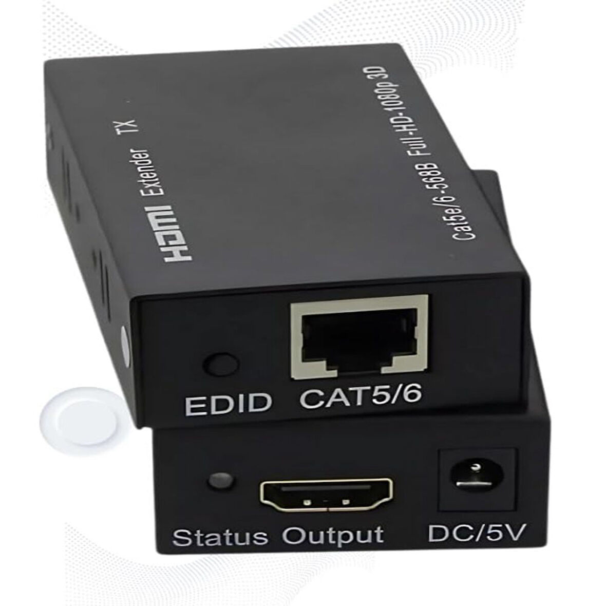 Anunnaki Hdmı Ethernet Extender Uzatıcı Cihaz Rj45 Cat5e Cat6 Full HD 1080p 3D Alıcı Verici 1 Çift