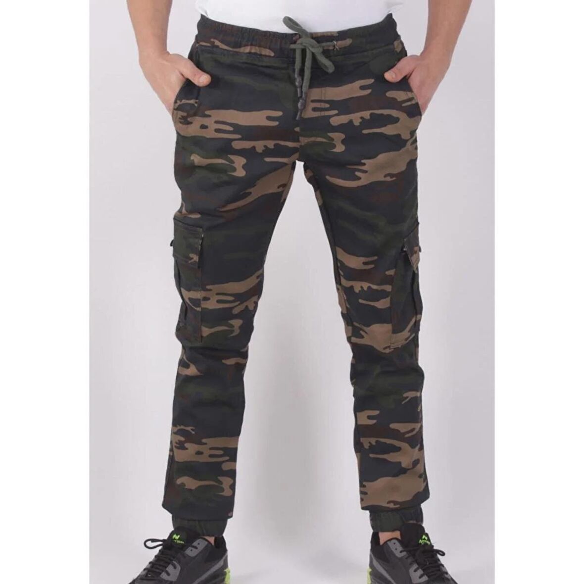 QUITS KIDS Bel Ve Paça Lastikli,kargo Cepli Kamuflaj Desen Pantolon-91000