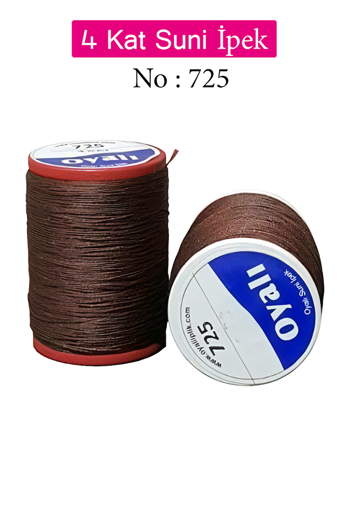 Oyalı 4 Kat Suni İpek İplik İğne Oyası Boncuk İpi Tığ Oyası No:725