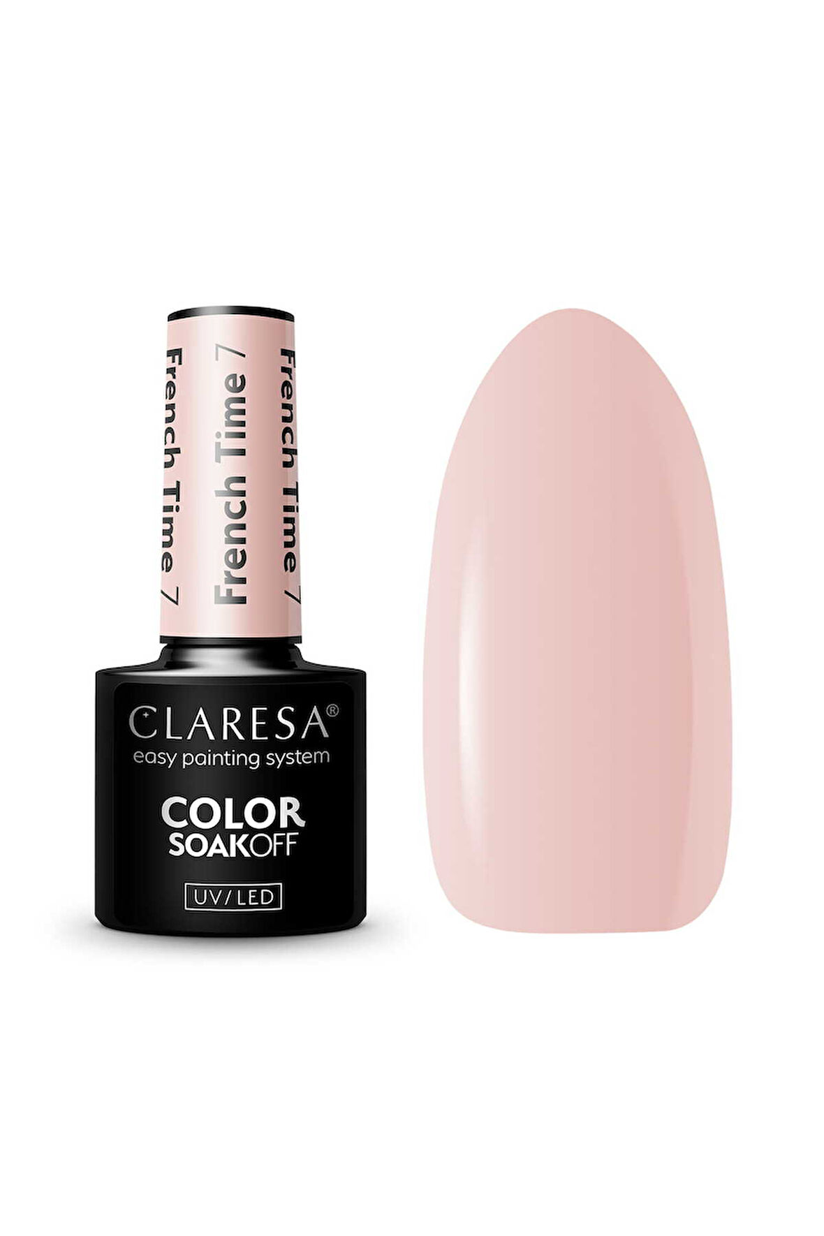 Claresa Kalıcı Oje French Time Yarı Şeffaf Nude Pembe Bej 07 5gr