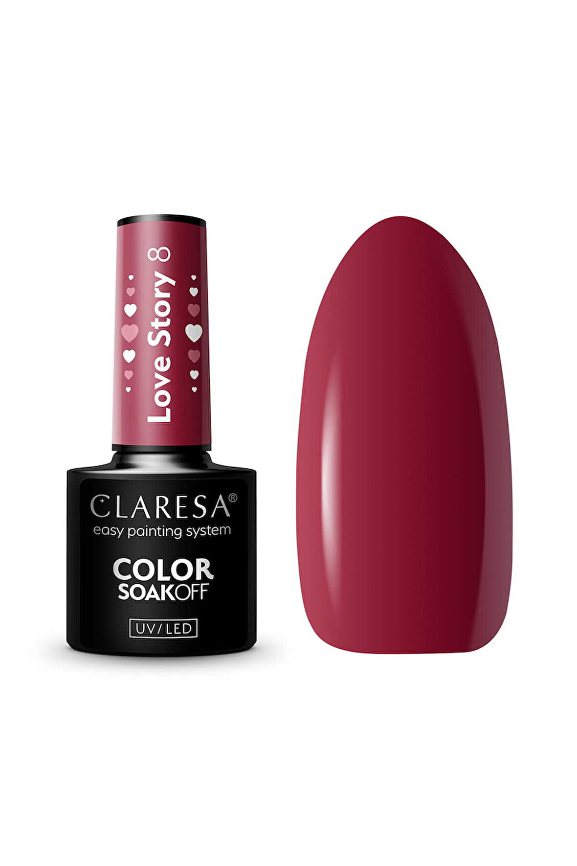Claresa Kalıcı Oje Love Story Kiraz Kırmızı 8 5g