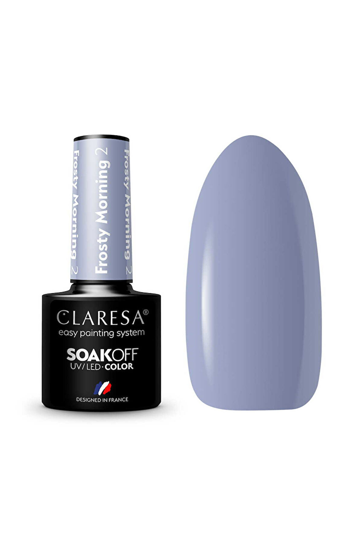 Claresa Kalıcı Oje Frosty Morning 02 Pastel Gri Mavi 5gr