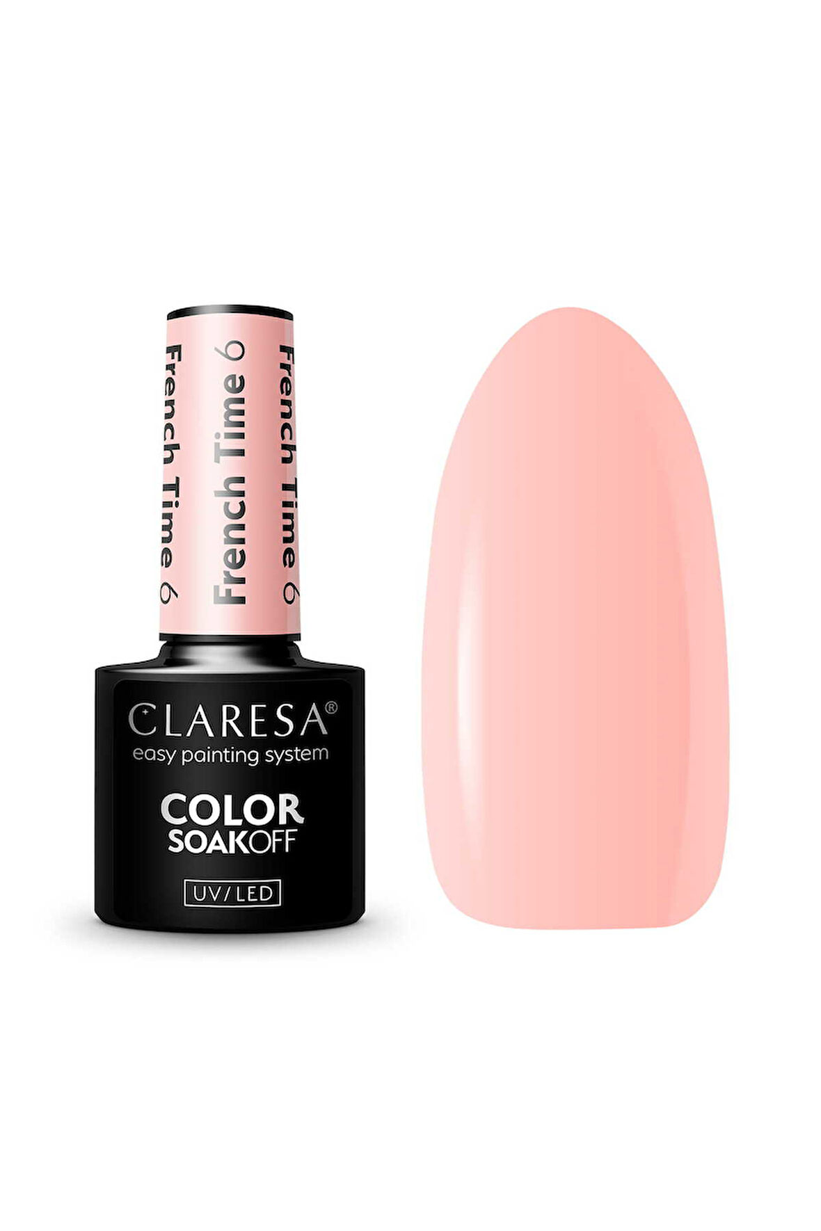 Claresa Kalıcı Oje French Time Yarı Şeffaf Nude Pembe 06 5gr