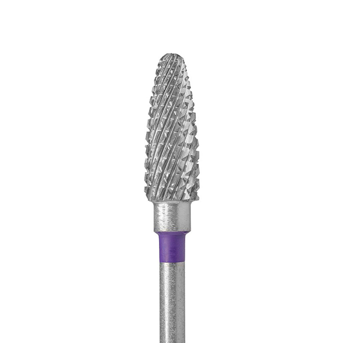 Kristall Manikür Çıkarma Çelik Törpü Ucu Konik Mısır Mor 23235