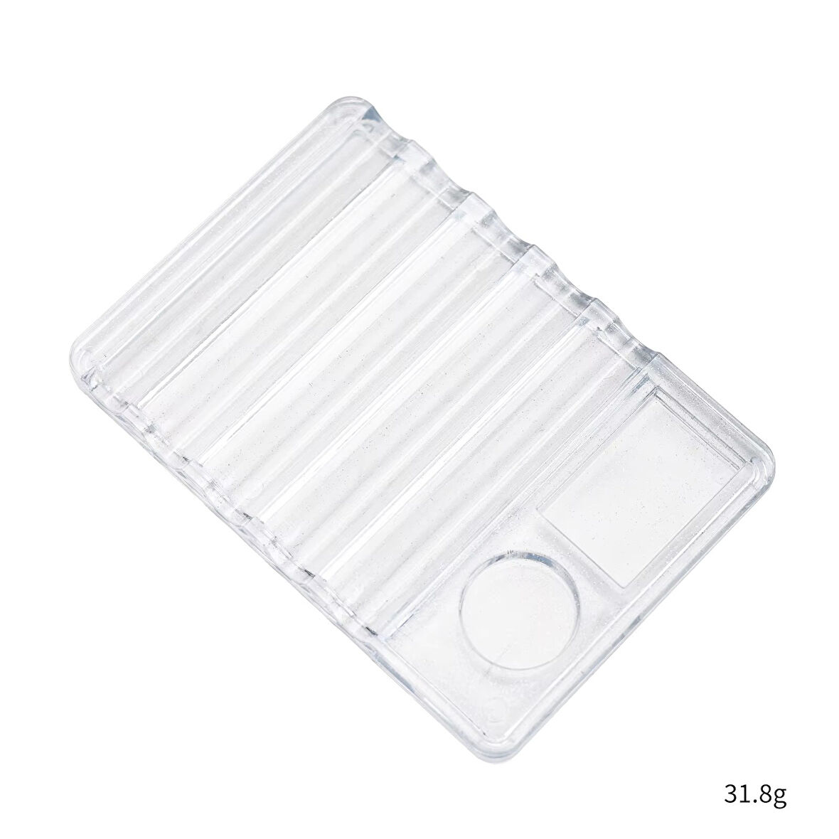 Manikür Protez Tırnak Fırça Standı ve Renk Paleti Şeffaf