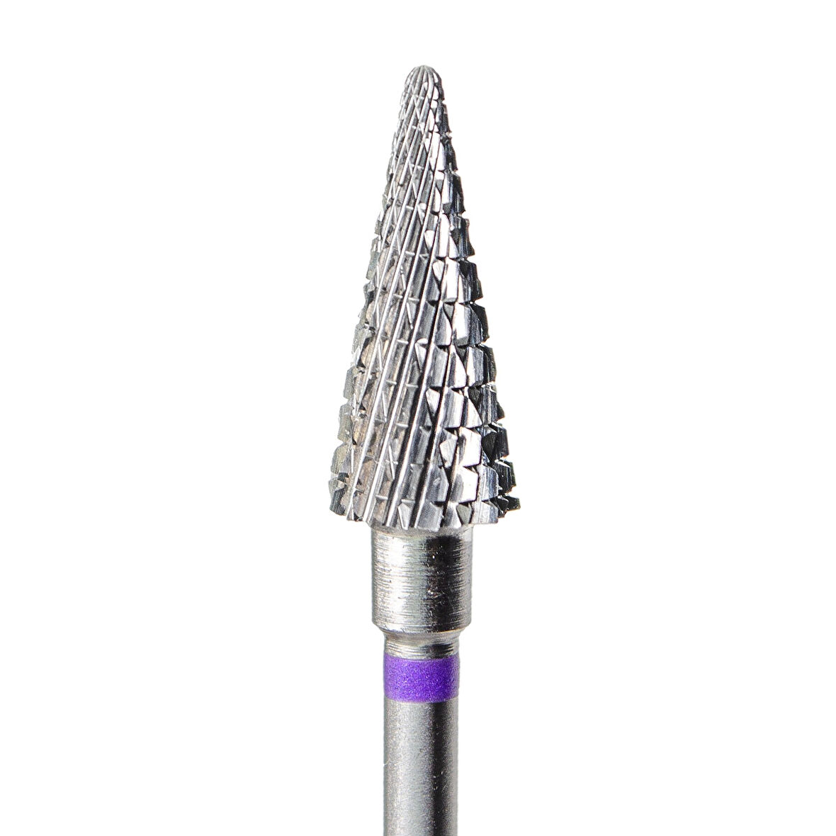 Kmiz Manikür Çıkarma Çelik Törpü Ucu Mor Koni FKET-060