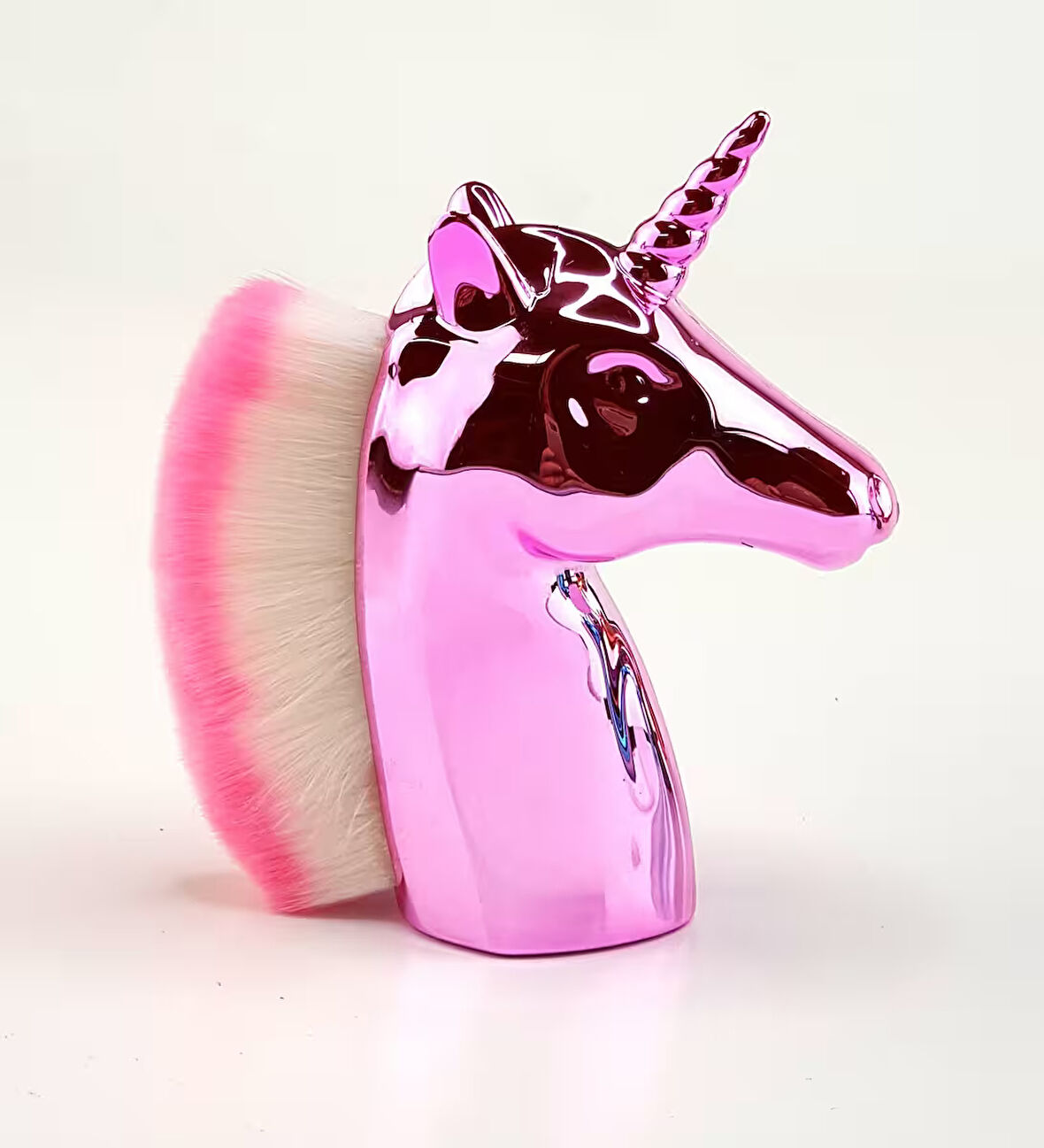 Pembe Unicorn Manikür Toz Fırçası Allık ve Makyaj Fırçası
