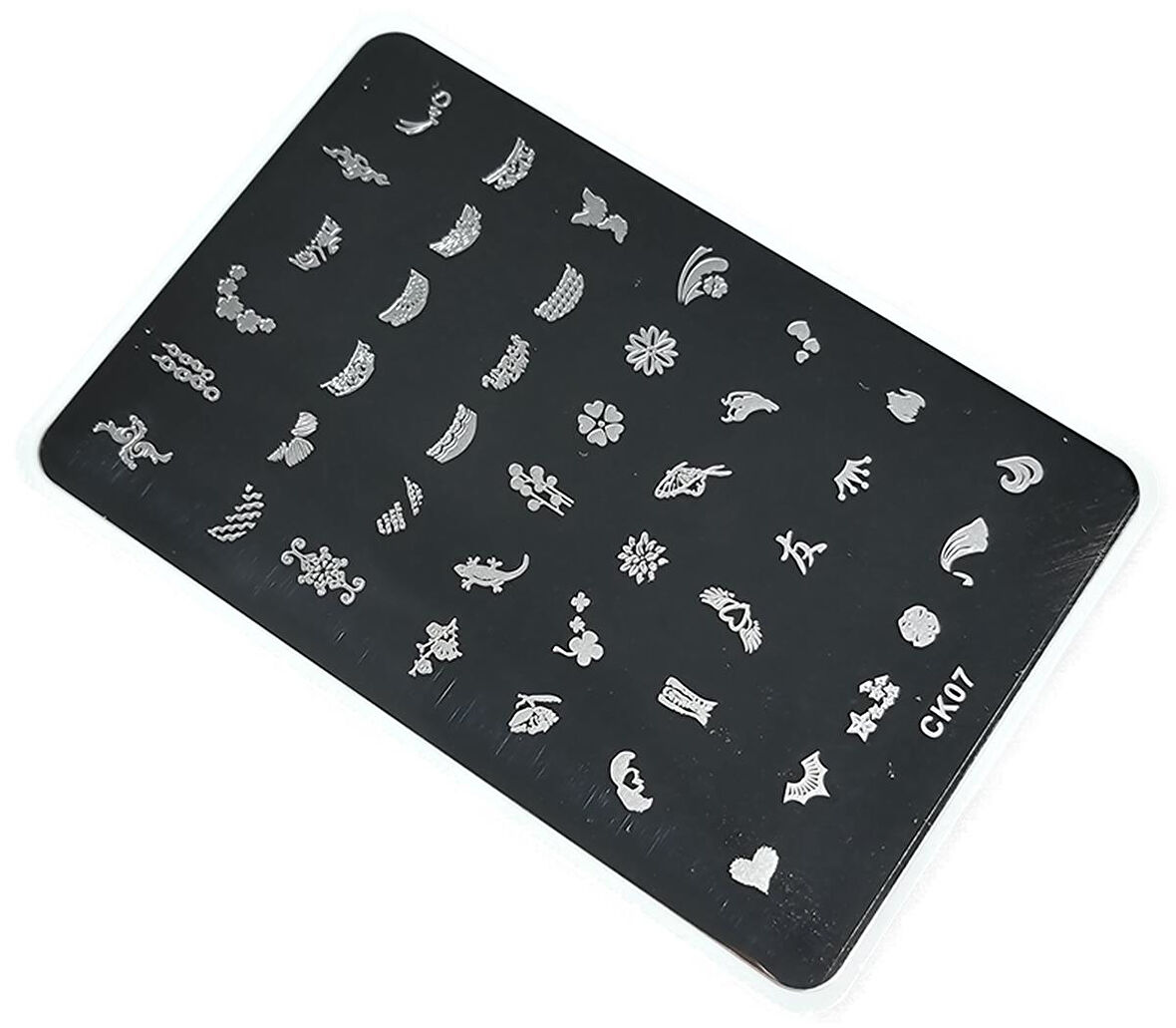 Nail Art Stamping Baskı Plakası Büyük Boy XL CK07