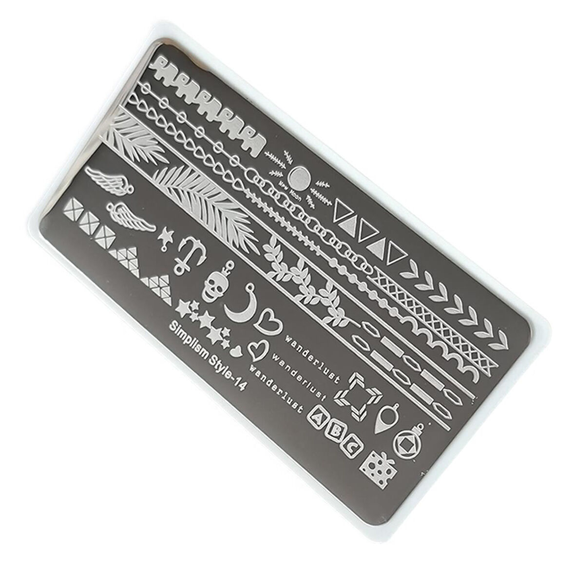 Nail Art Stamping Baskı Plakası S14