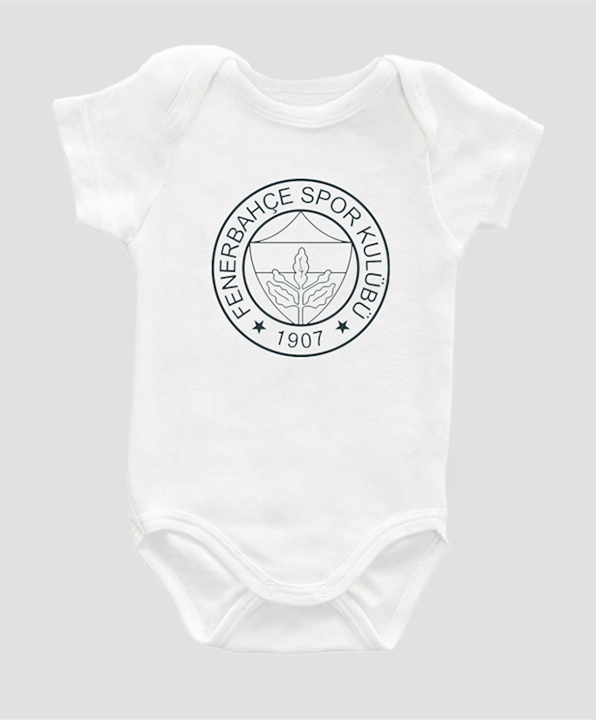 Organik %100 Pamuk Sarı Lacivert Bebek Kısa Kollu Zıbın Body ZBN100