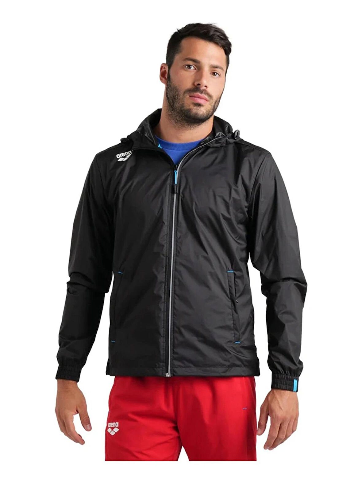 Arena Unisex Rüzgarlık Siyah Günlük Stil