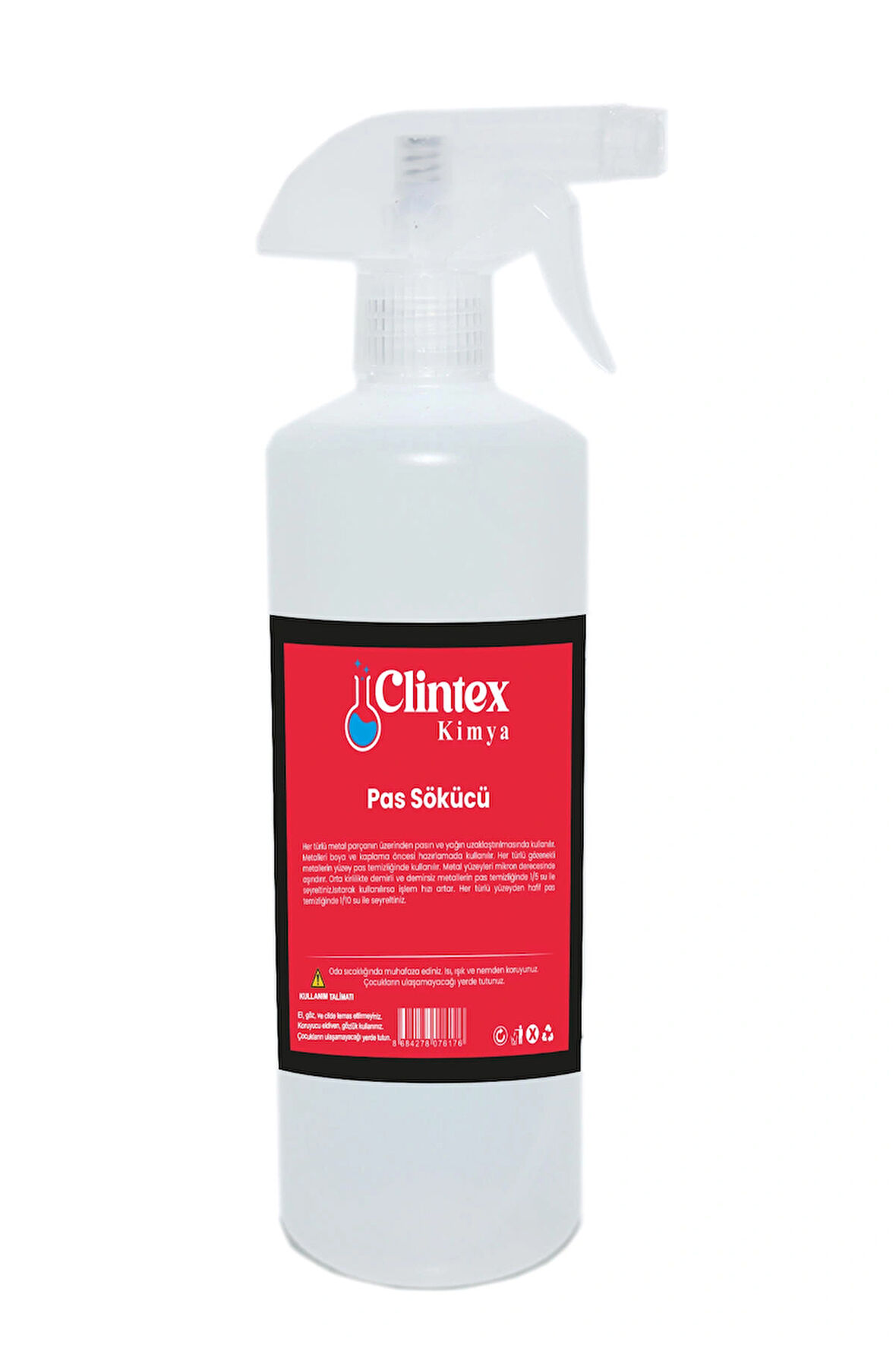 Clintex Kimya Konsantre Pas Sökücü Spreyli 750 ml