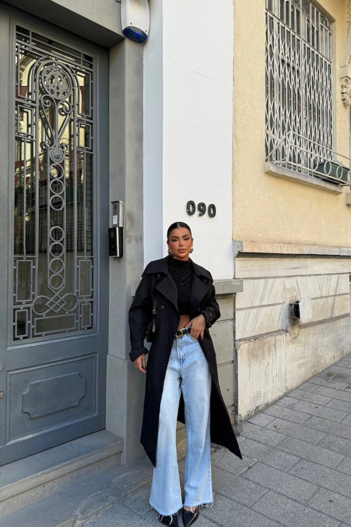 Lunora Kuşak Detay Uzun Trençkot TNS-2139