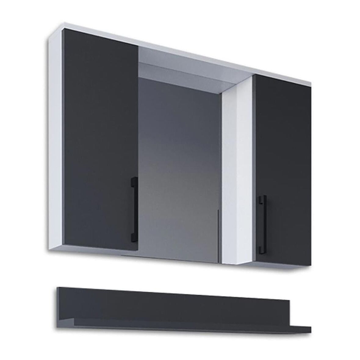 Teta Home Eko 80 Cm Mdf Banyo Aynalı Üst Dolap