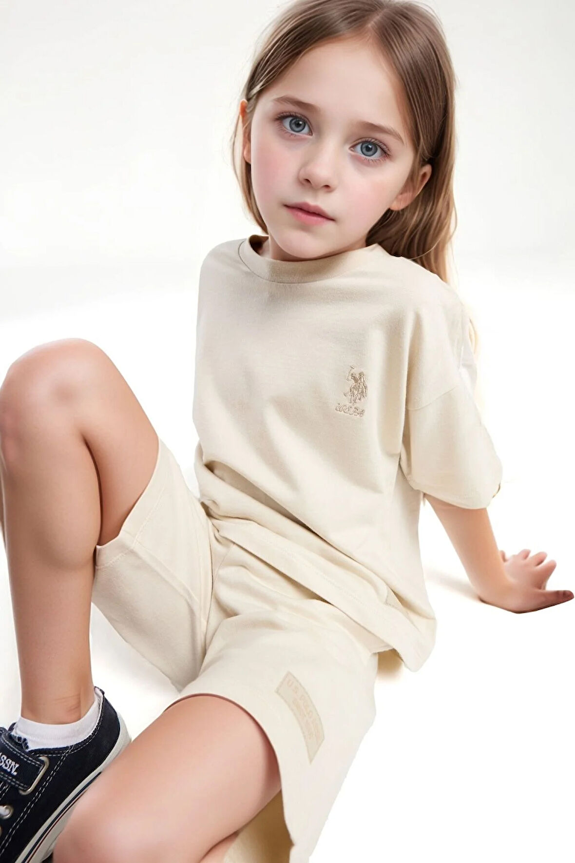 Kız Çocuk Giyim %100 Pamuklu T-Shirt & Şort İkili Set US01.LL.01.P4.O017