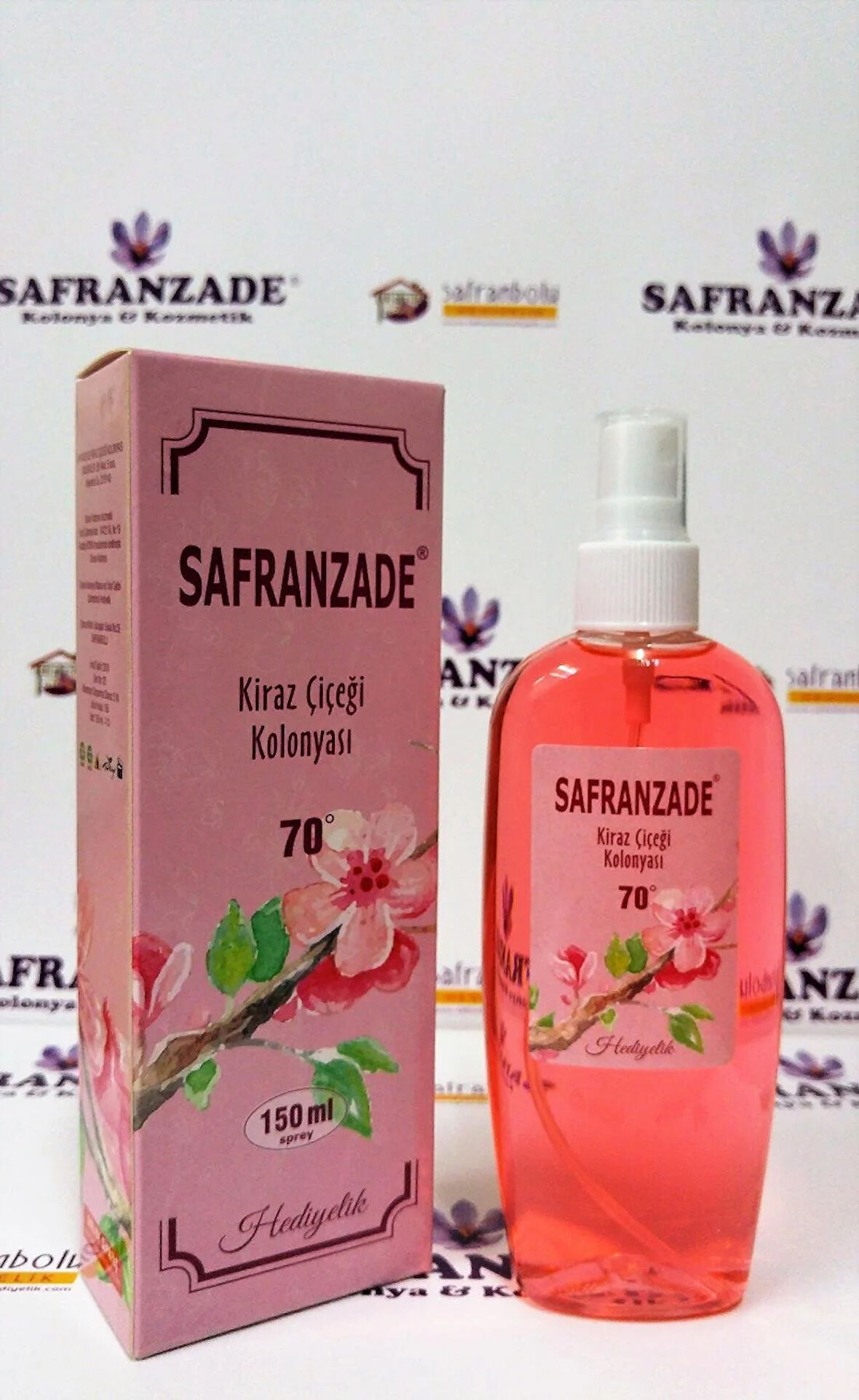 Doğal,Ferahlatıcı Kiraz Çiçeği Kolonyası 150 ml