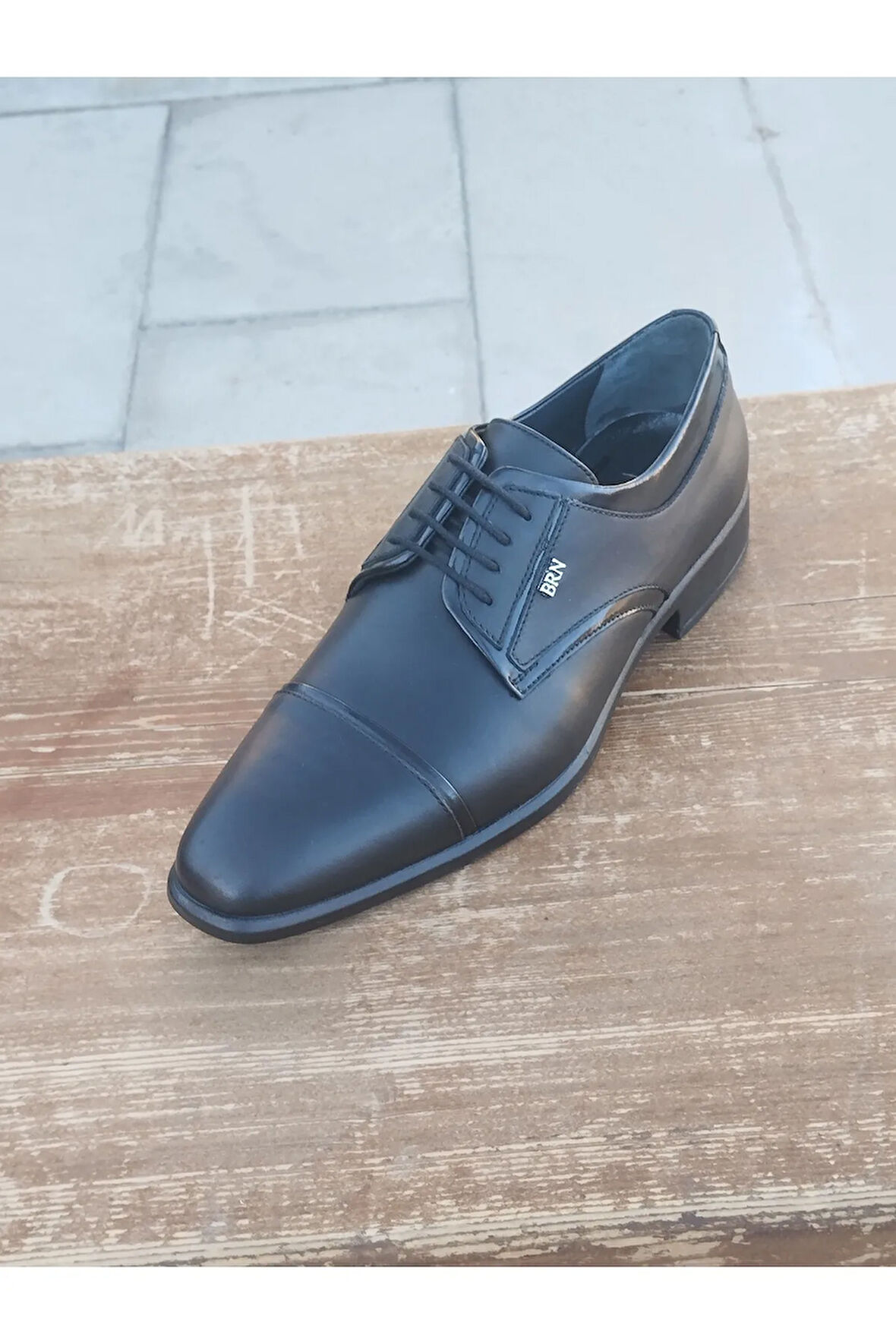 Erkek Mevsimlik Kundura Hakiki Deri  Kauççuk Taban Bağlı